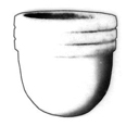 vaso in cotto: h 38 cm diametro 42 cm